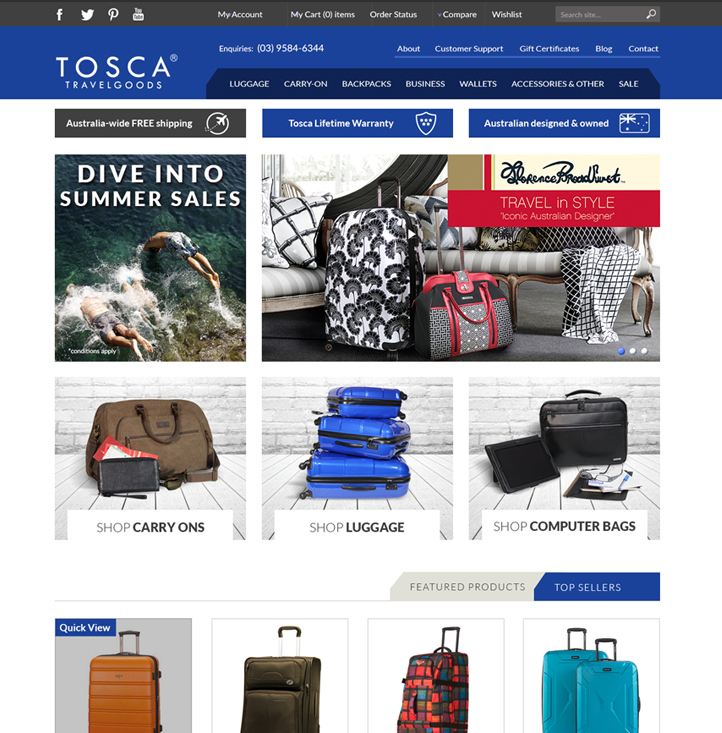 Tosca cheap travel goods